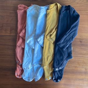 Bundle of 5 Honest Co Organic Bodysuits